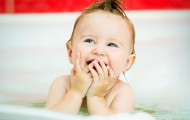 Is water enough to clean the baby?